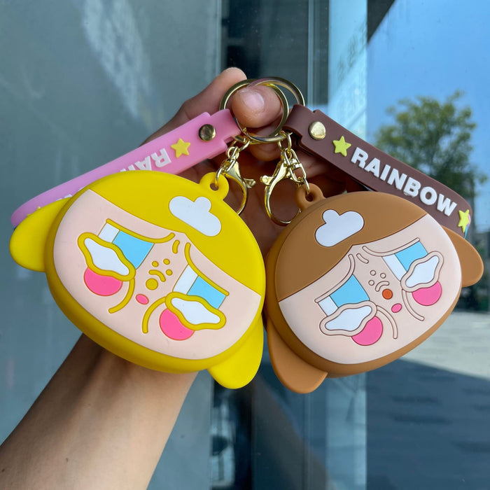 Wholesale Silicone coin purse, couple zipper, coin purse, headphone storage bag, small gift