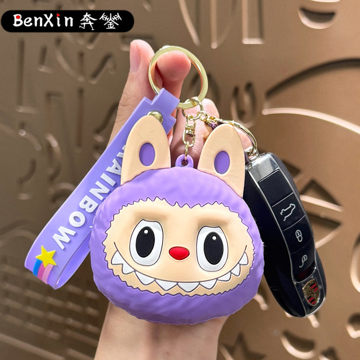 Wholesale Plush Silicone Coin Purse Keychain Bag Decoration Small Gift