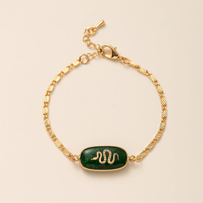 Wholesale Natural Stone Gem Necklace Butterfly Star Moon Love Snake Flower Planet Bracelet