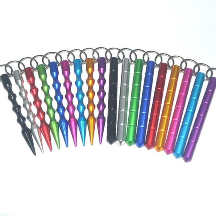 Wholesale Aluminum Alloy Multifunctional Pen Shaped Stick Keychain JDC-KC-KB018