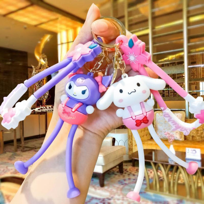 Wholesale Cute 3D Doll Silicone Keychain JDC-KC-MingT139