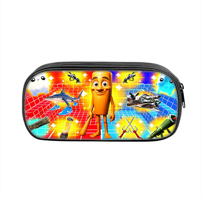 Wholesale  Printed Pencil Bag Brain Shark Student Stationery Bag