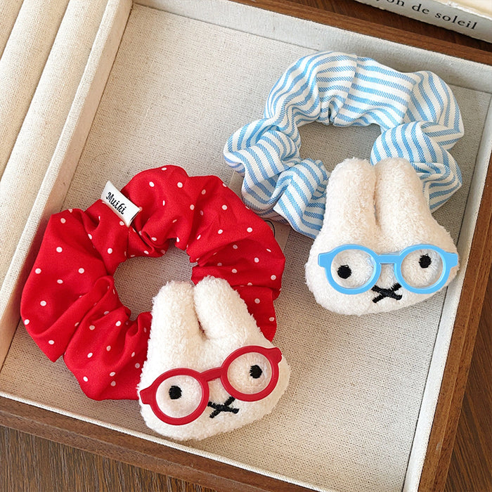 Wholesale Cute Glasses cat scrunchie
