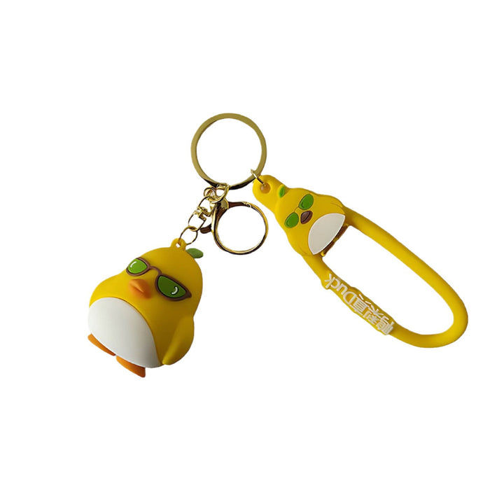 Wholesale Creative Pear Real DUCK Keychain