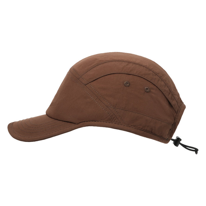 Wholesale Quick drying duckbill cap workwear, outdoor breathable baseball cap, drawstring adjustable cap