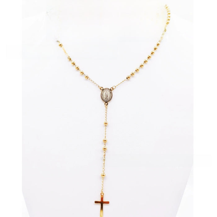Wholesale Gold collarbone chain stainless steel cross necklace