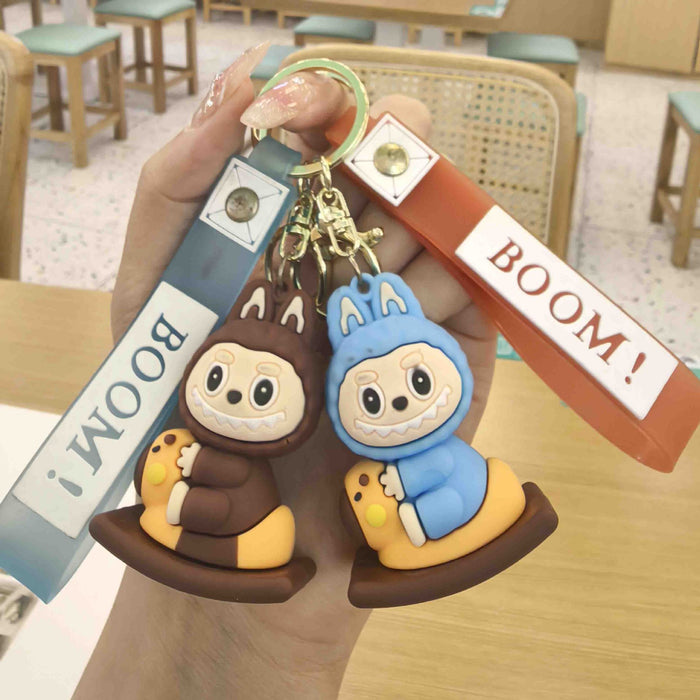 Wholesale Little Sheep Keychain Creative Silicone Doll Pendant Car Keychain Accessories