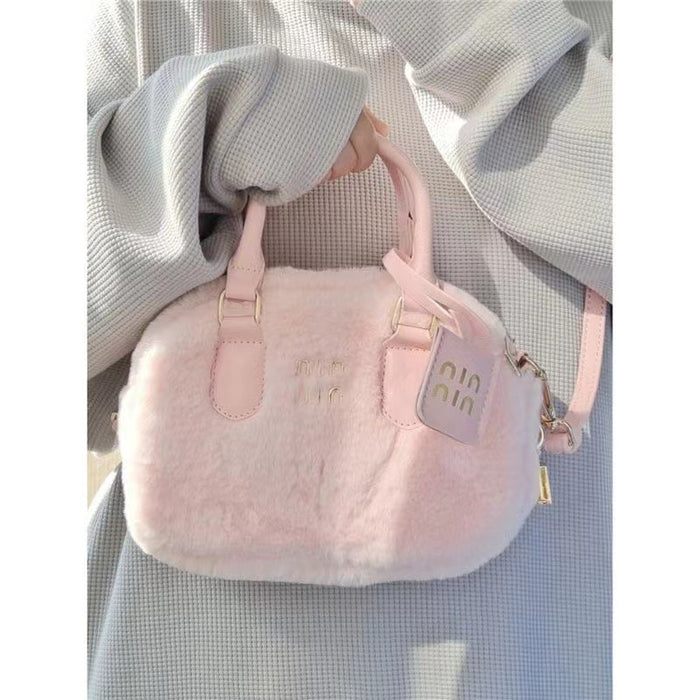 Wholesale Cute Girl Handbag Furry Bag Shoulder Messenger Bag JDC-SD-DRS009