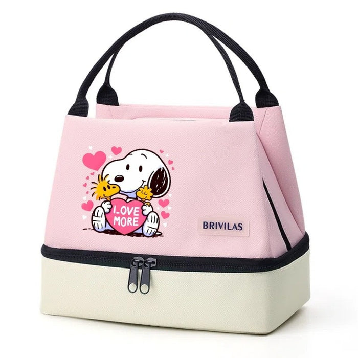 Wholesale Cartoon Cute Print Double-Layer Insulated Bag  Handbags