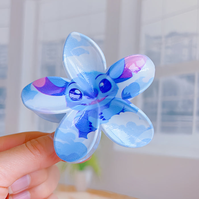 Wholesale Cute cartoon plastic egg flower shaped hair clips