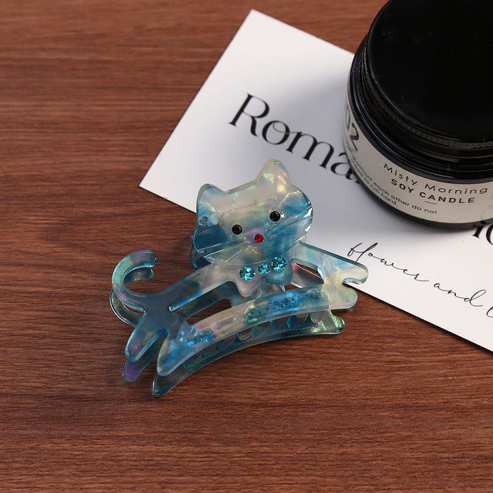 Wholesale Cute Cat Acetic Acid Personalized Hair Clips