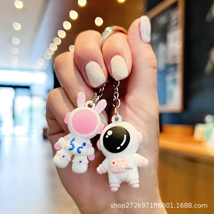 Wholesale Creative Cartoon Astronaut Keychain Pendant Backpack Cute Pendant Silicone