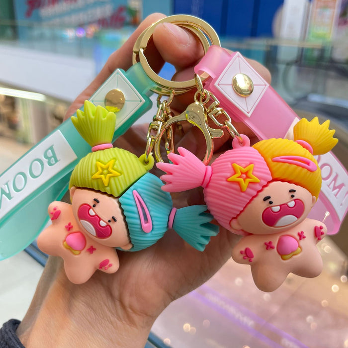 Wholesale Keychain Cute Doll Backpack Pendant Car Keychain Pendant