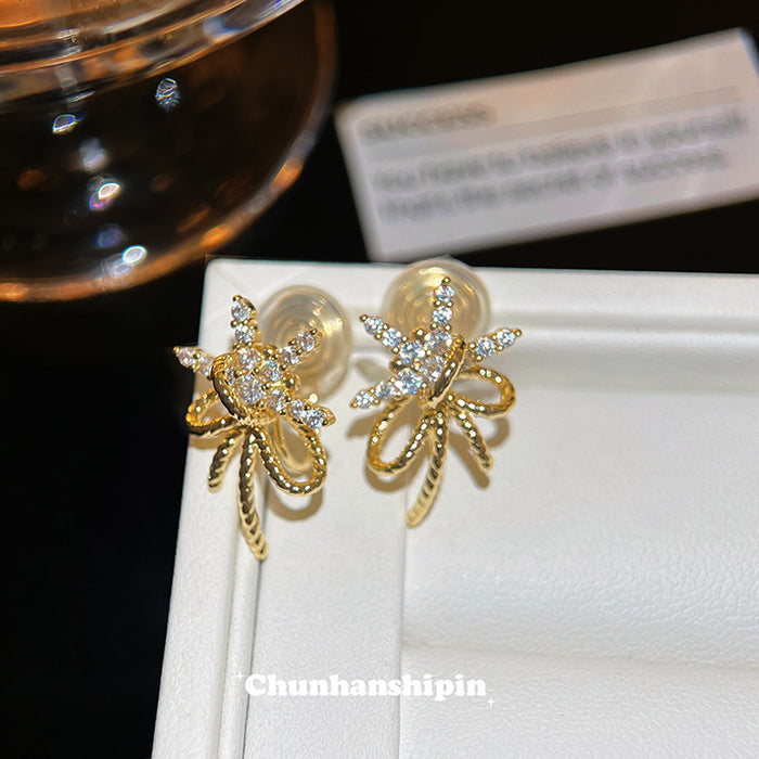 Wholesale   Ear Clip without Ear Holes  Zircon Earrings