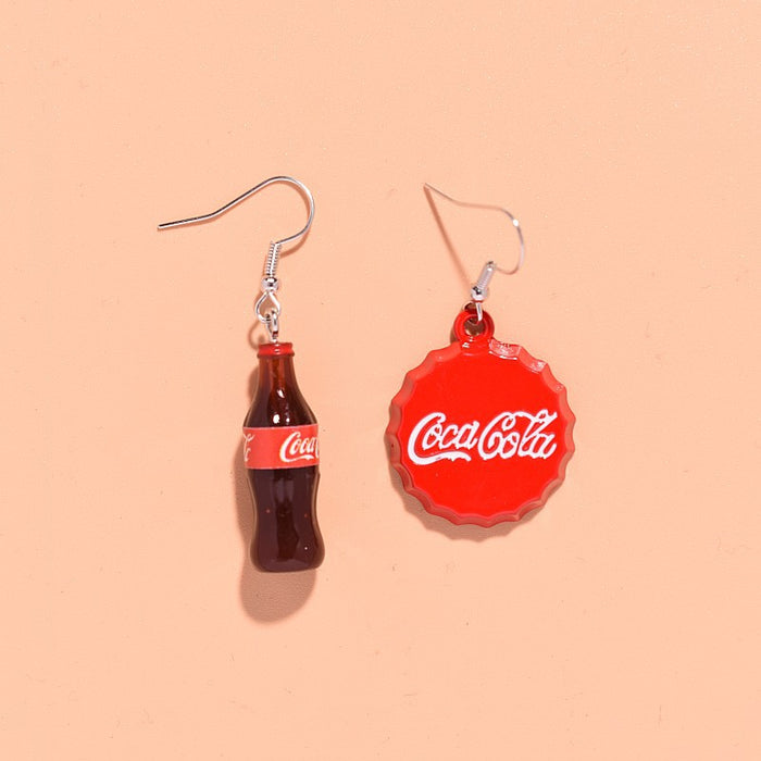 Wholesale Fun Resin Drink Earrings JDC-ES-Xunt002