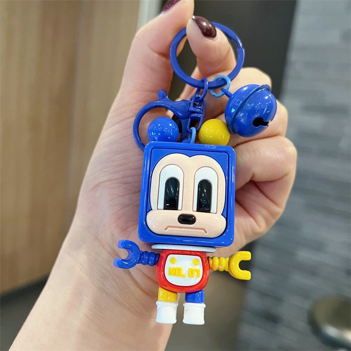 Wholesale 5 PCS Cute PVC blocky keychains for men and women