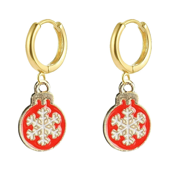 Wholesale Christmas Elegant small hoop earrings