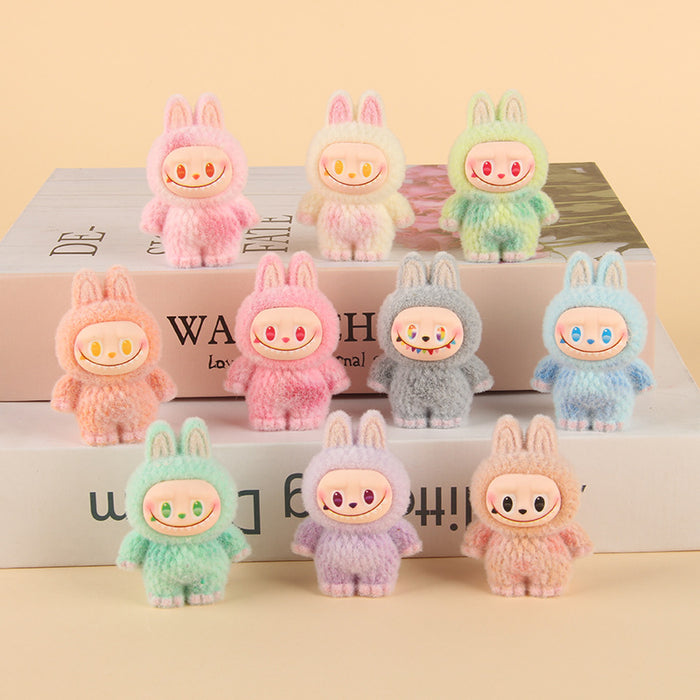 Wholesale Creative Resin Flocked Keychain