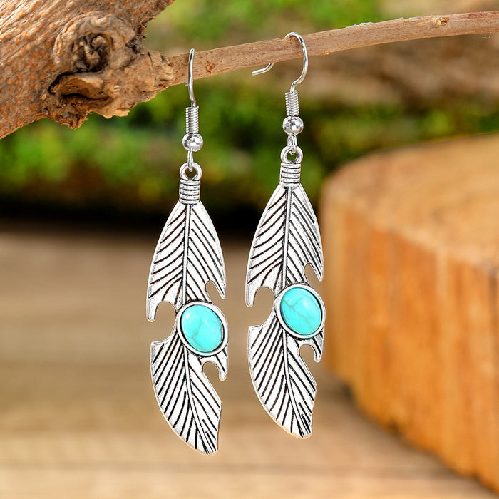 Wholesale Bohemian Vintage Drop Alloy Earrings Women' s Fashion Jewelry Accessory MOQ≥2