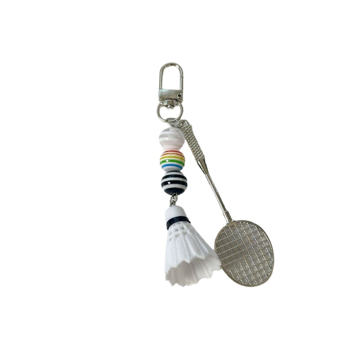 Wholesale badminton racket keychain mobile phone pendant small gift ornaments