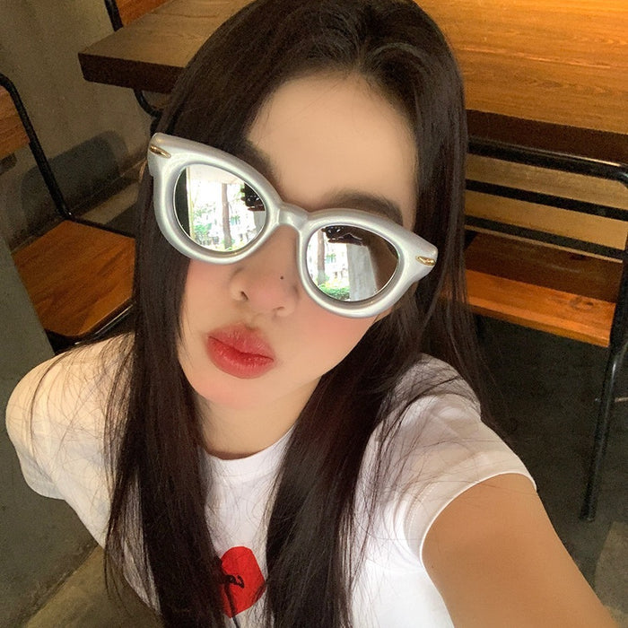 Wholesale Cute Sunglasses Sunglasses Round Personalized Decorative Glasses