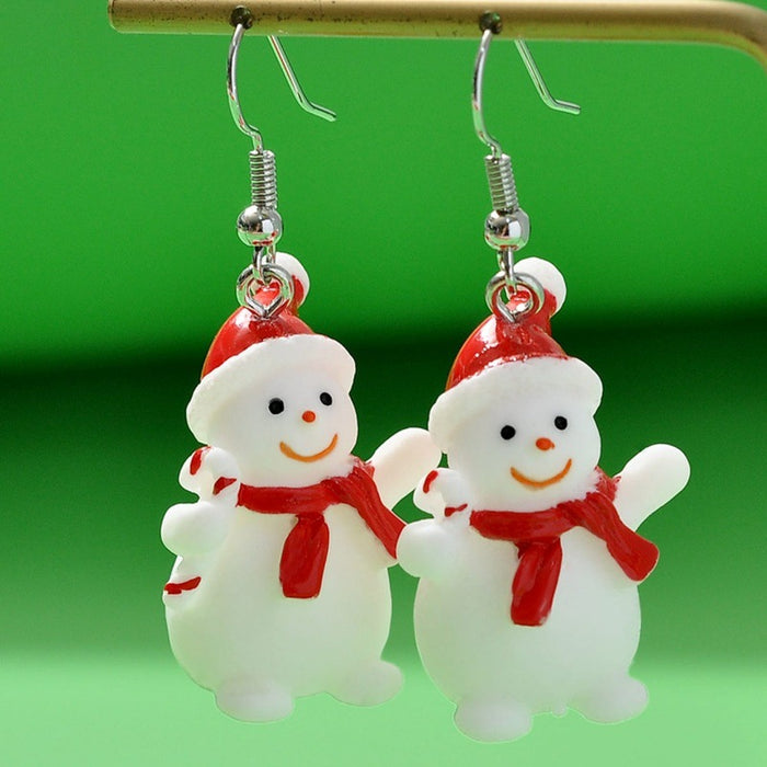 Wholesale Creative cute cartoon snowman earrings