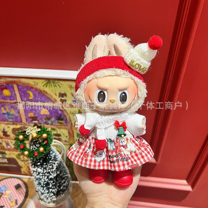 Wholesale Plush doll sweater with pendant and Christmas doll clothes