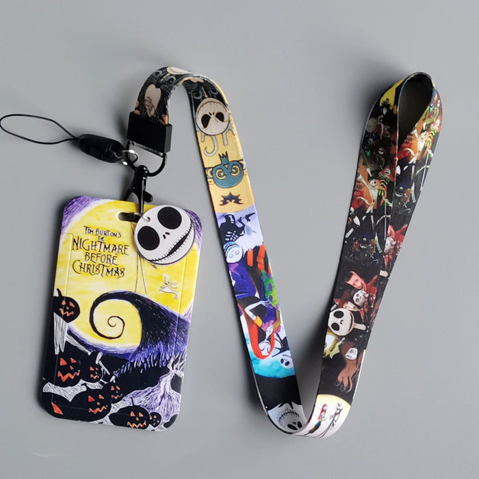 Wholesale  Cartoon Anime Phone Lanyard Card Holder For Students Bus Pass ID Badge Everyday Accessory