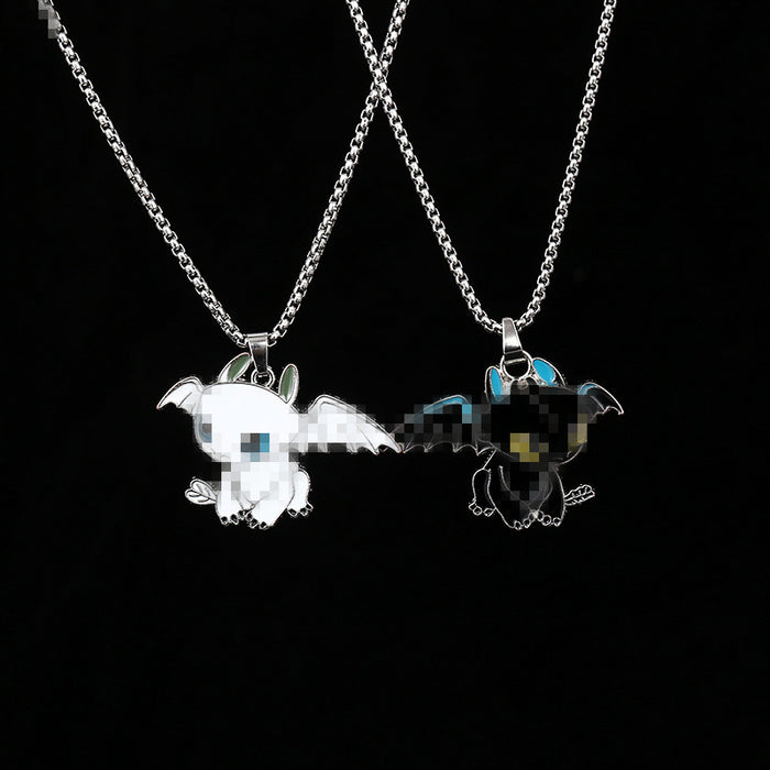 Wholesale Black and White Demon Necklace Women' s Necklace