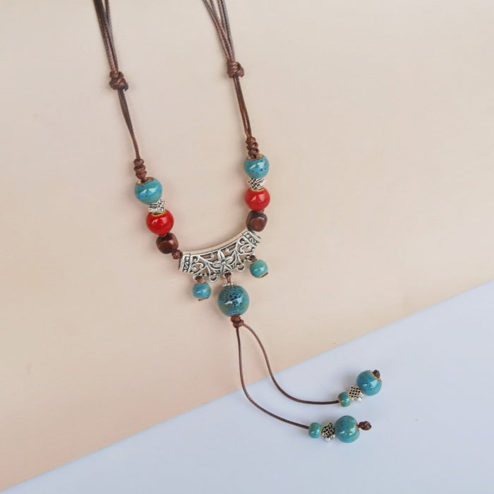 Wholesale Long sweater chain women's pendant retro butterfly necklace