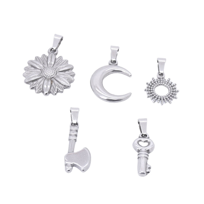 Wholesale Stainless Steel DIY Pendant Accessories JDC-DIY-ShuangN004