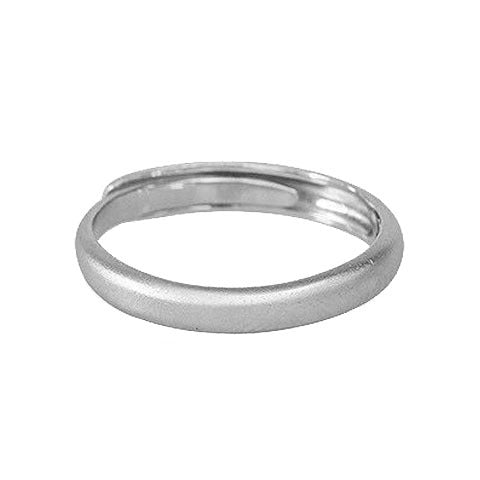 Wholesale Adjustable matte ring with minimalist design for women and high-end diamond couple ring