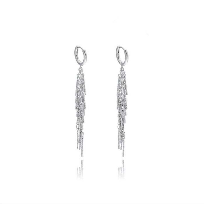 Wholesale Stylish Long Tassel Round Earrings