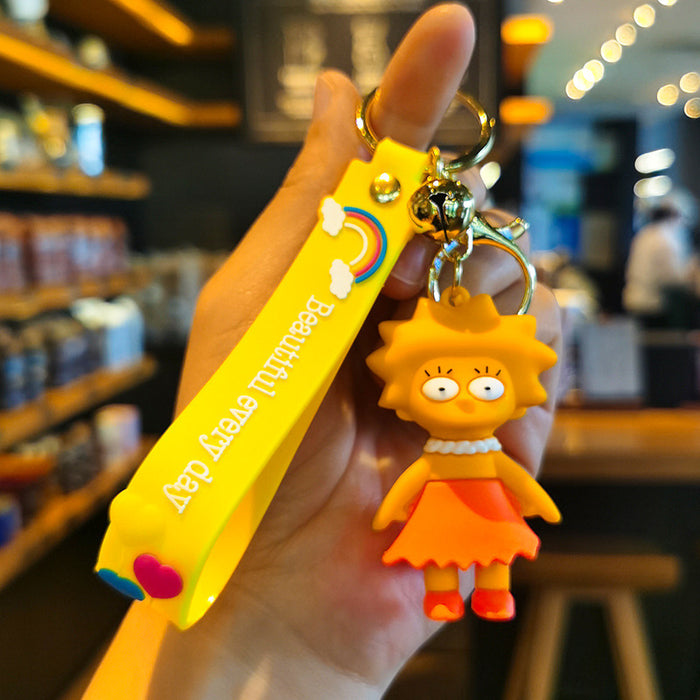 Wholesale PVC Cartoon Three-dimensional Keychain JDC-KC-TingM309