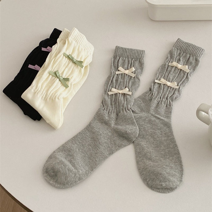 Wholesale Bow socks, mid length socks, long socks, pile socks