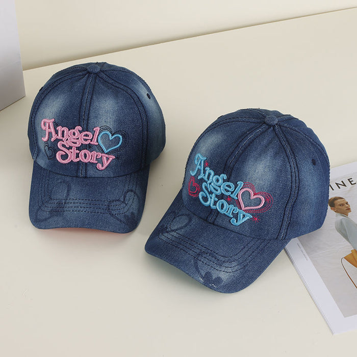 Wholesale Cowboy hat, casual duckbill hat, sun visor hat, embroidered letter versatile hat