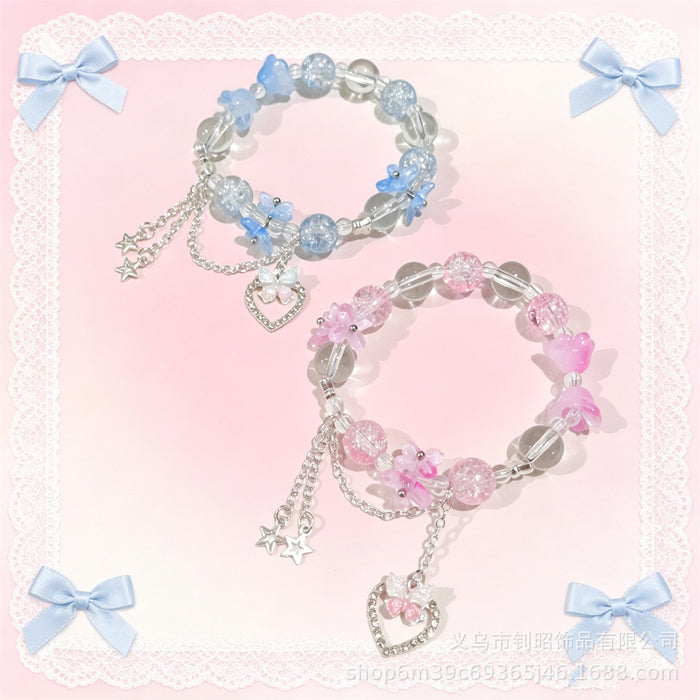 Wholesale Sweet Blossom Heart Bracelet Women Fashion Accessory Gift