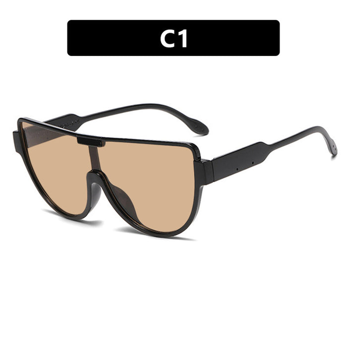Wholesale Fashionable large frame connected sunglasses street photography sunglasses trendy sunglasses