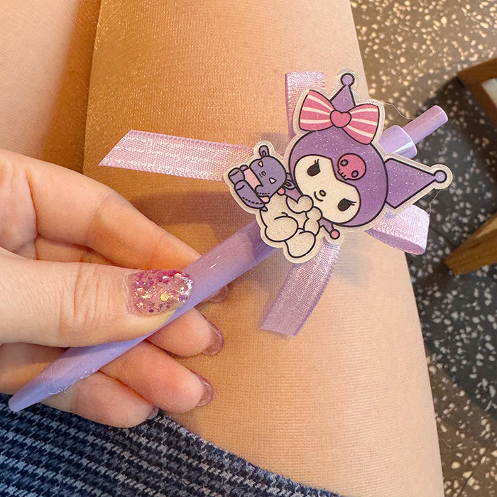 Wholesale Student' s signature pen with cute puppy bow