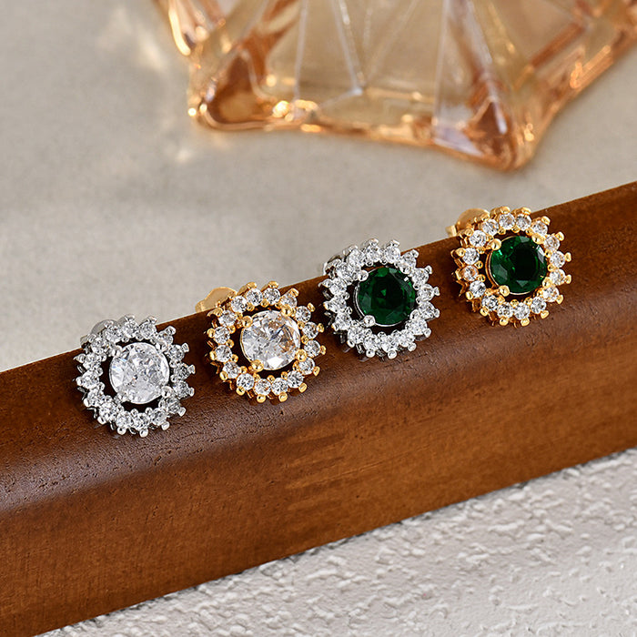 Wholesale Fashionable, luxurious, exquisite gemstone earrings