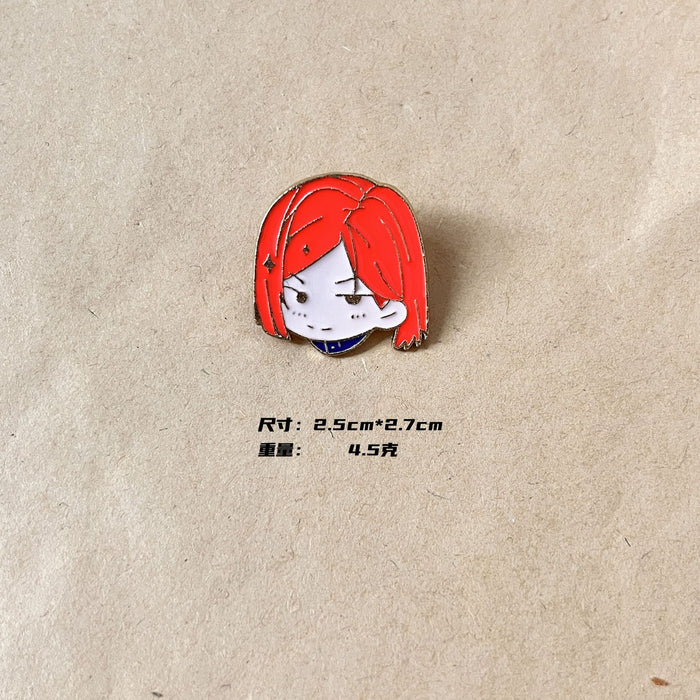 Wholesale Brooch, male and female student backpack, medal accessories, cute metal badge