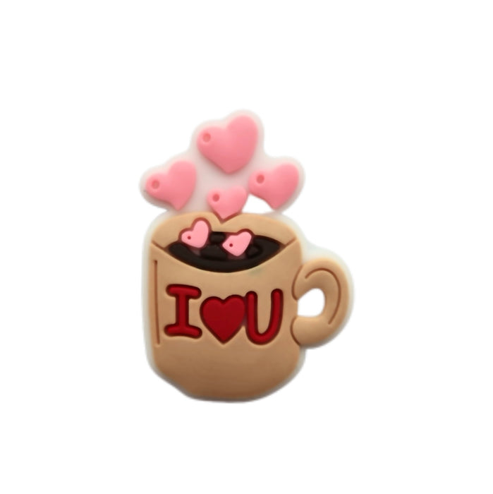 Wholesale Love Hole Shoes Flower Shoes Buckle DIY Removable Decorative Accessories Wholesale PVC Soft Rubber