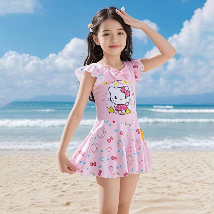 Wholesale Children's Swimwear Girls Small and Medium-sized one-piece Quick-drying