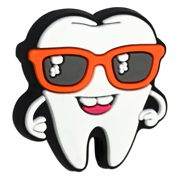 Wholesale  Tooth Beads Pvc Soft Glue Loose Beads DIY Beaded Pen Key Chain Mobile Phone Chain Cartoon Beads