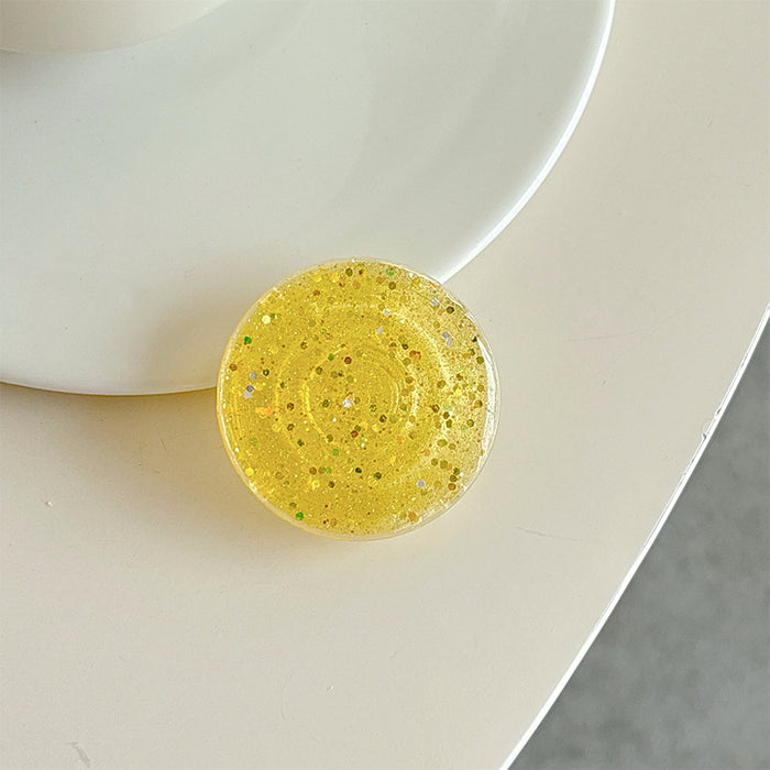 Wholesale Glitter Solid Color Creative Phone Stand Sticker Accessory