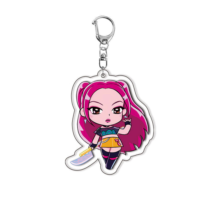 Wholesale Acrylic keychains,  cute anime-related backpack accessories