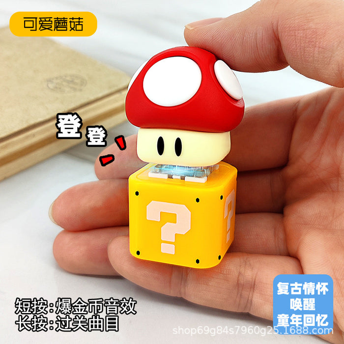 Wholesale Button press creative pendant cute style keychain decompression toy