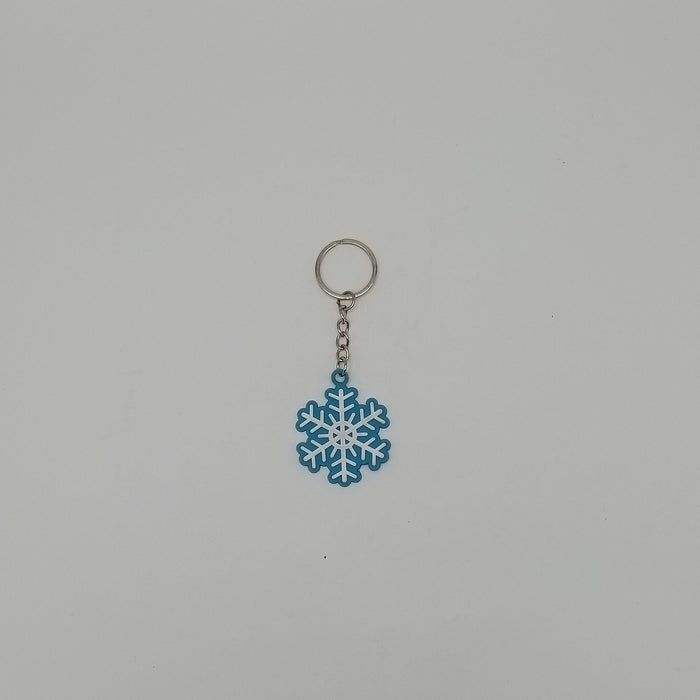 Wholesale Snowflake Keychain Bag Charm PVC Decorative Accessory MOQ≥10