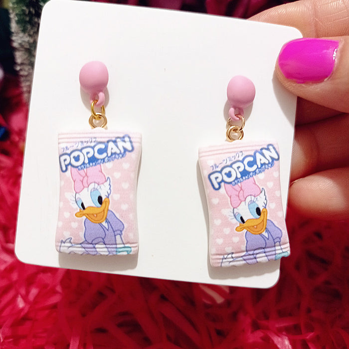 Wholesale Cute Resin Cartoon Earrings JDC-ES-Xiaox014