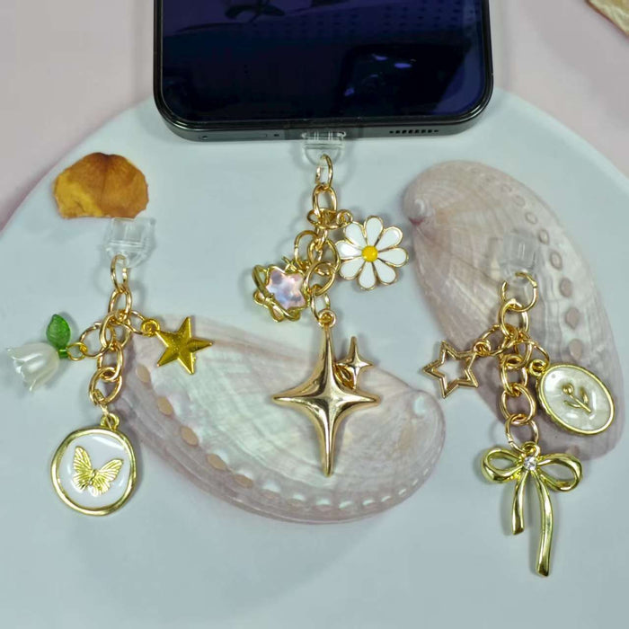 Wholesale Cute printed kitten Mobile Phone Stands charm